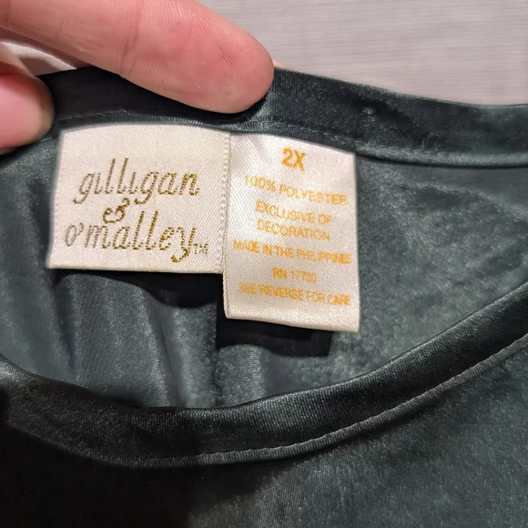 Gilligan & O'Malley Deep Green Satin Maxi Dress - Picture 3 of 5